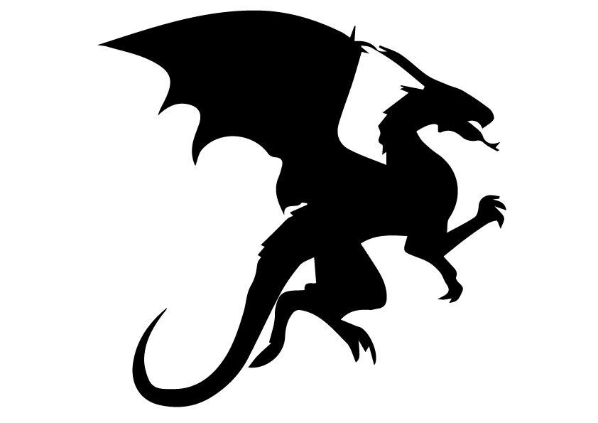 Download SVG Dragon svg Dragon eps Dragon silhouette Dragon files