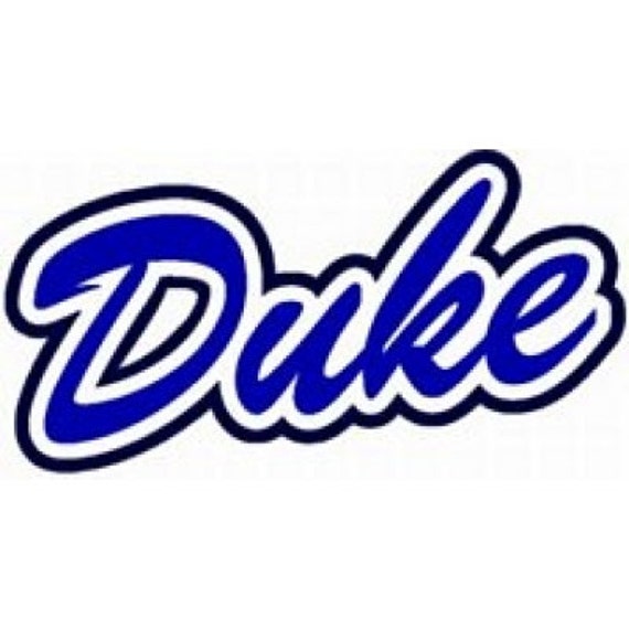 Duke Vinyl decal Duke Blue Devils logo Duke stickers Duke