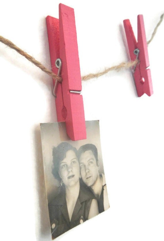 Pink Clothespins. Baby Shower Clothes Pins. by GoldenGlowMeadow