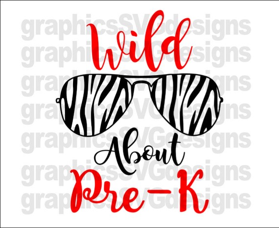 Download Wild About Pre-K SVG and DXF File For Cricut and Came First