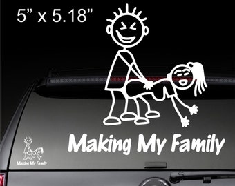 Stick family funny | Etsy