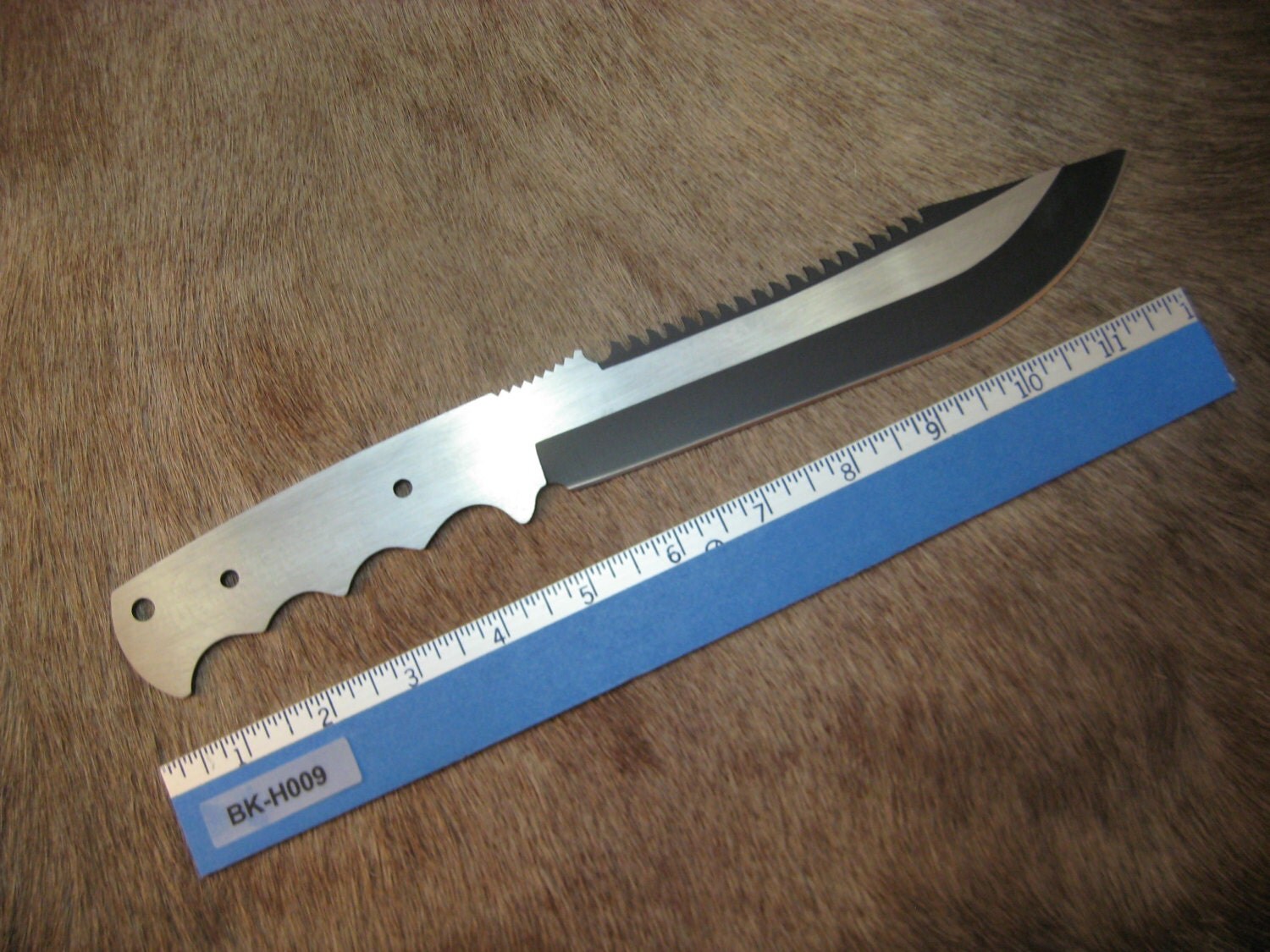 Knife Blade Blank BKH009. Fully hardened and sharpened 440C