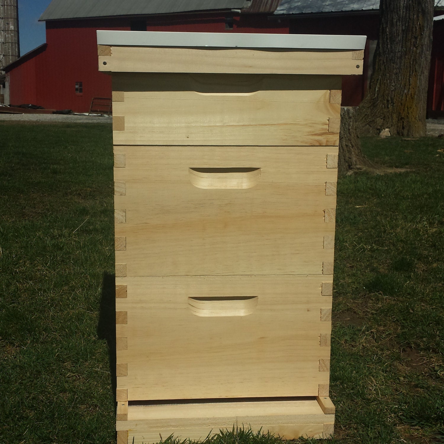 2 deep 1 medium complete hive beekeeping kit UnAssembled