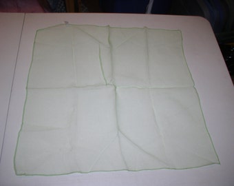 Very Light and Sheer Green Vintage Scarf