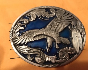Eagle pewter belt buckle