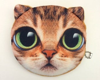 Orange Tabby Cat Zipper Pouch