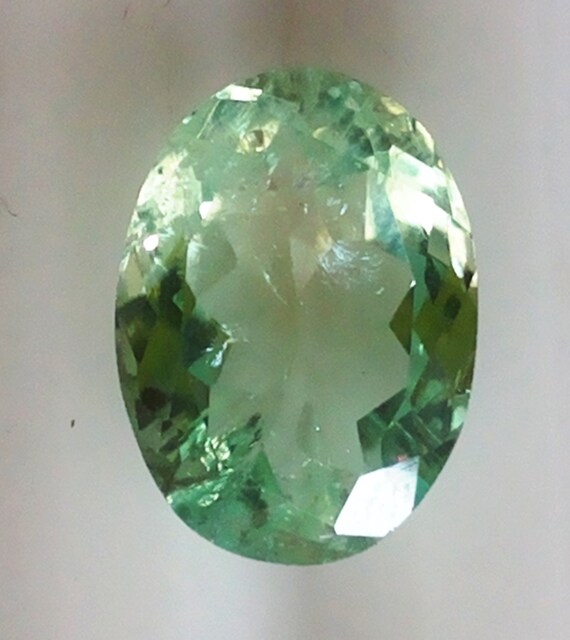 Natural Light Green Tourmaline Oval Shape Gemstones 1 pc.