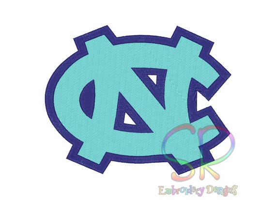 9 Size North Carolina Tar Heels Embroidery Designs College