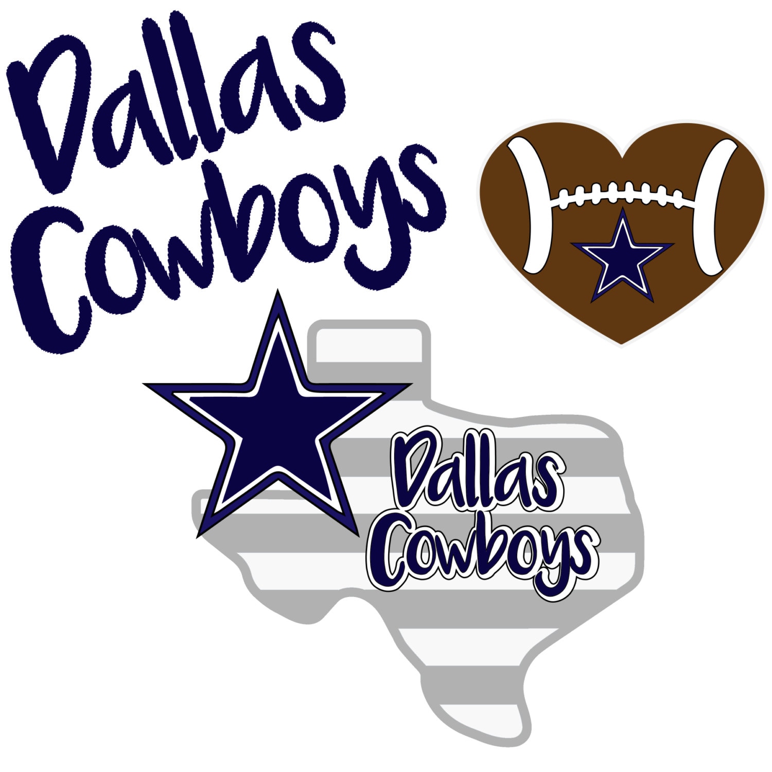 Dallas Cowboys svgdxf png eps Star vector by ShortsandLemons