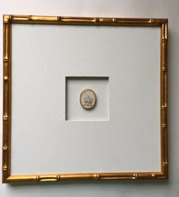 intaglio framed art