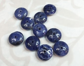 LAPIS LAZULI Gemstone Rondelles