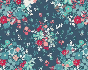 NouvElle, Pat Bravo, Sapphire, Art Gallery Fabric, Cotton Fabric, Designer Cotton, Half Yard
