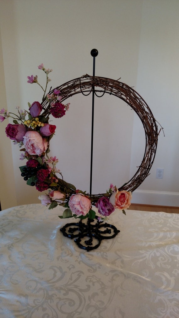Wrought Iron Wreath Stand