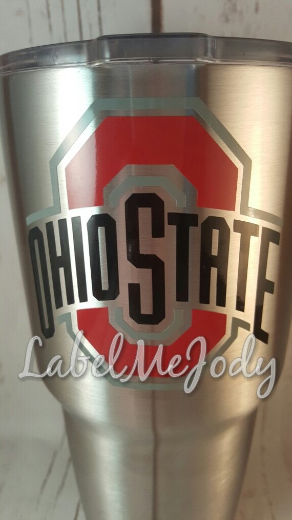 OHIO STATE UNIVERSITY Decal Yeti Cup Decal Car by LabelMeJody
