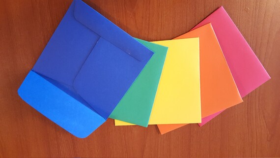 Items similar to Colorful envelopes on Etsy