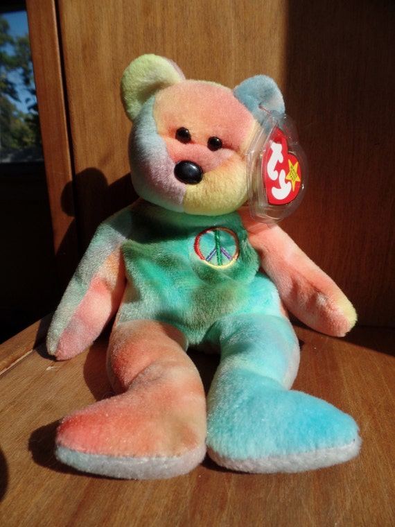 Items similar to RARE Peace Beanie Baby - Ultra Rare Beanie Baby - 1996 ...