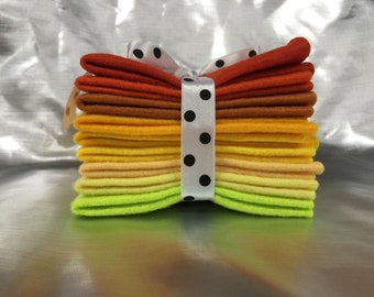 Mix Felt Craft Pack - Yellows and Oranges