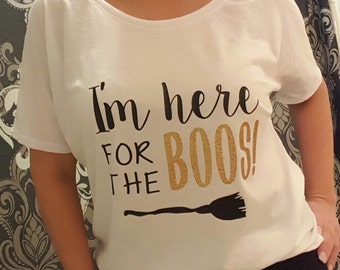 I'm here for the BOOS! Super soft/ slouchy Tshirt