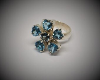 Silver Ring with Topaz #R0007