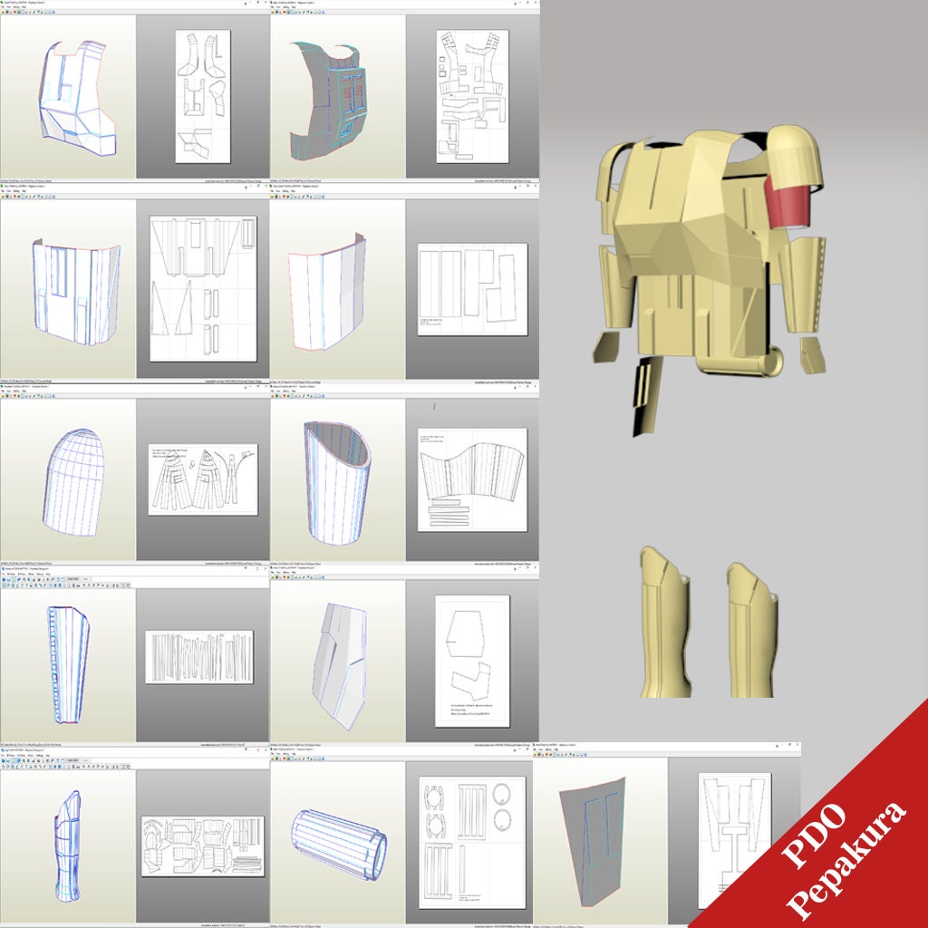 Clone Trooper Armor Pepakura Files For Foam softscsalonsoft