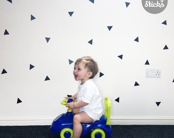 Triangle Shaped Confetti Wall Stickers / Decals - 2 Sizes & 21 Colours Available - FREE UK POSTAGE