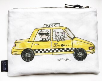 Karl in a Cab Pouch