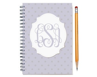 2017 2018 Monthly Planner Book, Monogram Calendar, 12 or 24 Month Planner, Start Any Time, 2 Year Monthly Planner, 2017, SKU: pn dot m