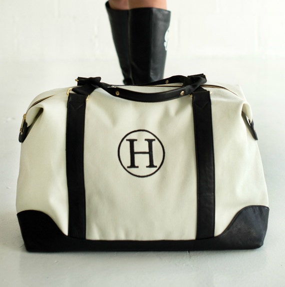 Monogrammed Weekender Bag Personalized by UptownMonogramShop