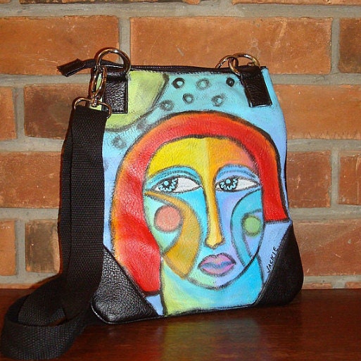 Funky Hand Painted Handbags by jackieludtke on Etsy