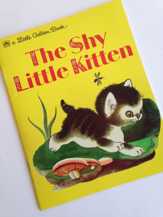 The Shy Little Kitten Little Golden Book-Picture Storybook