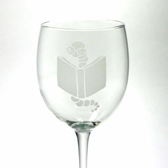Bookworm Wine Glasses