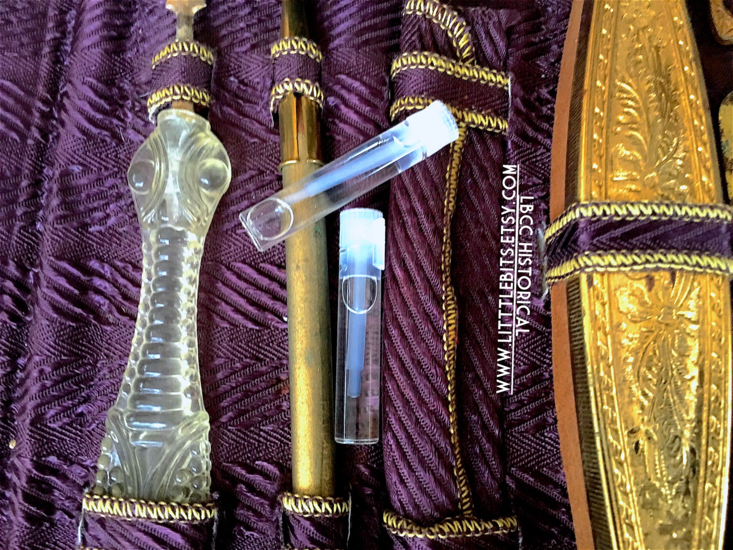 SAMPLE 1920's Lilies & Lilac Toilet Water