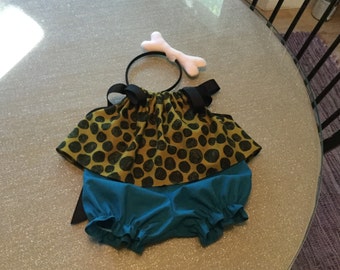 Pebbles Costume with Bone Headband