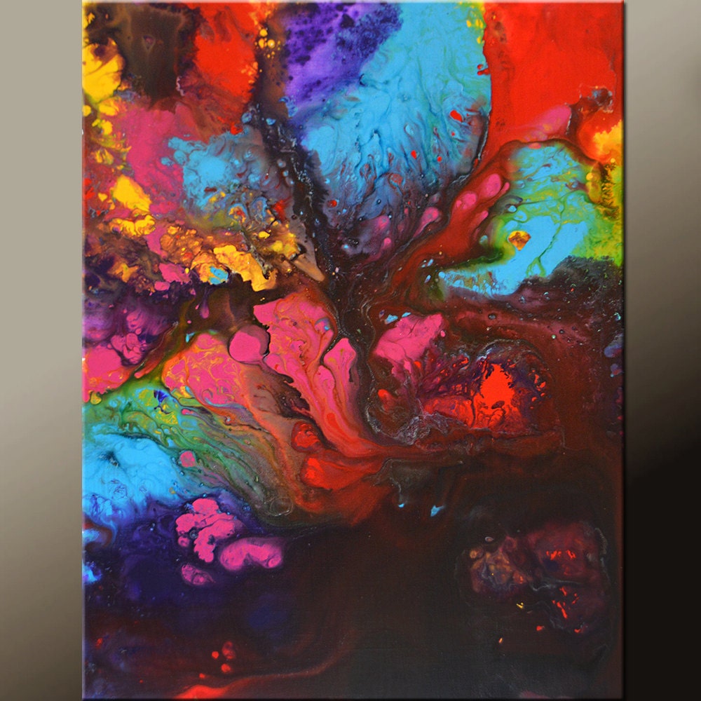 Abstract Art Painting on Canvas 18x24 Contemporary Original