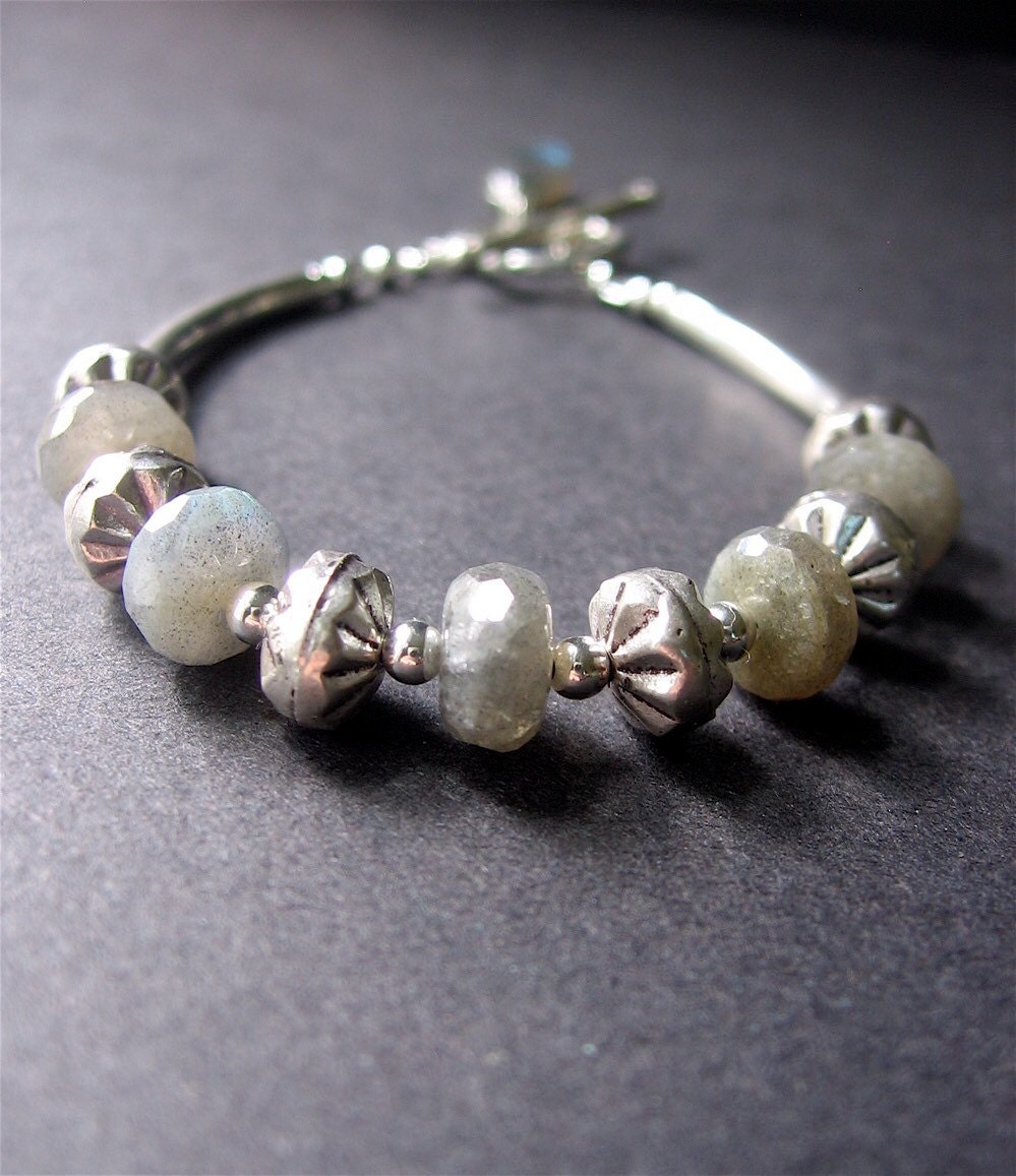 Labradorite Bracelet Labradorite Sterling Silver Bracelet