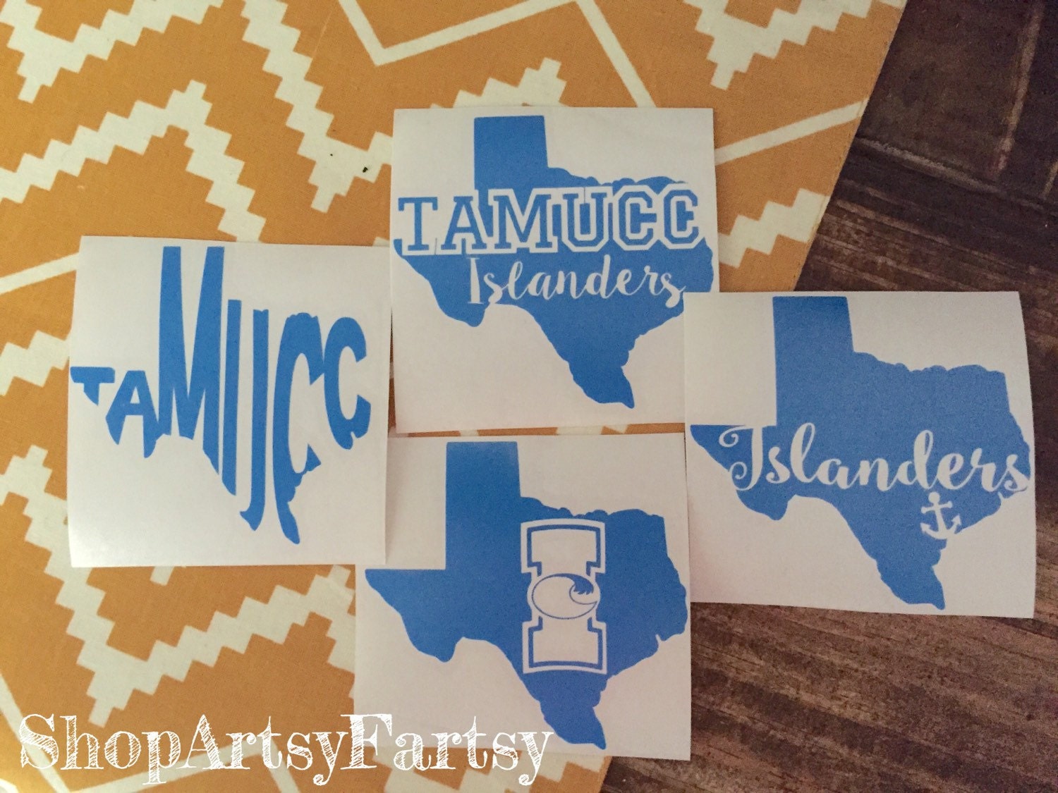 TAMUCC Texas A&M University Corpus Christi Islanders Decals