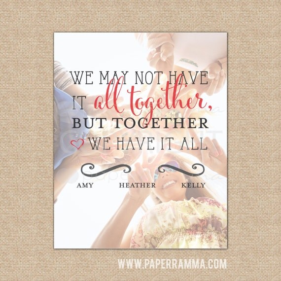 It All, Sister Photo Quote, Sorority Sister Gift, Best Friend Gift ...