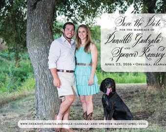 100 Custom Designed Save the Date Magnets