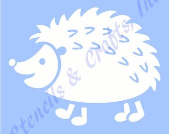 5" HEDGEHOG STENCIL TEMPLATE background pattern animal templates craft paint art pochoir scrapbook new