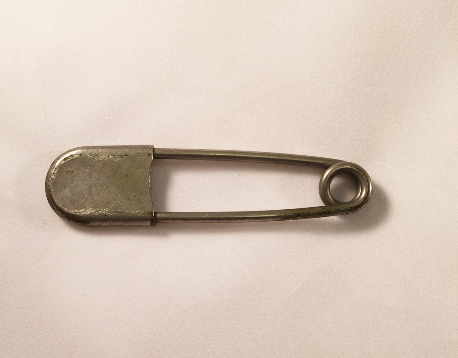 vintage Large Safety Pin Metal