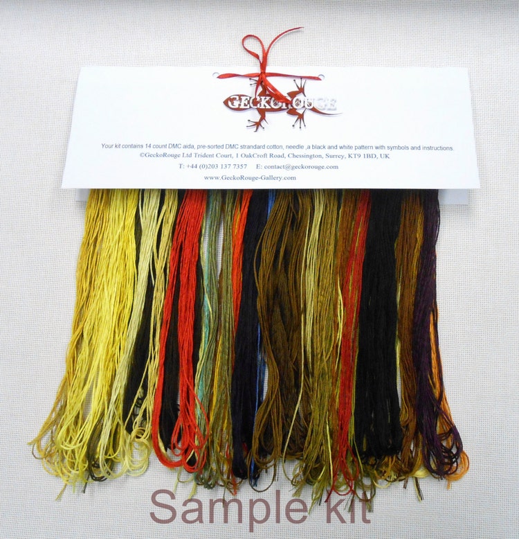 Extra Large Modern Counted Cross Stitch Kit By Omri by GeckoRouge