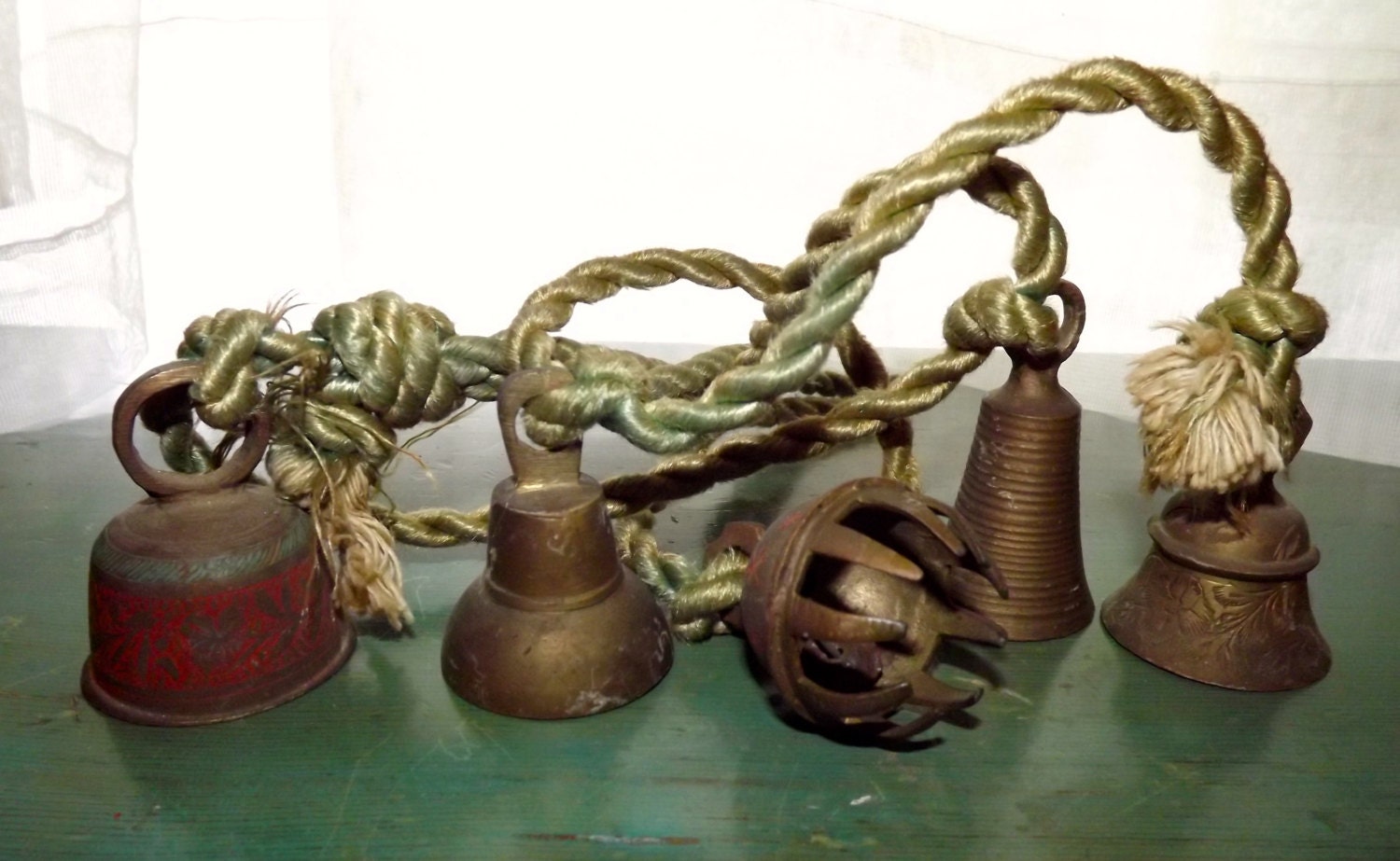 Vintage Sarna Bells of India Assortment on Cord