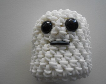 Rainbow Loom Loomigurumi Ghost. Glow in the Dark