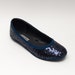 navy blue sequin flats