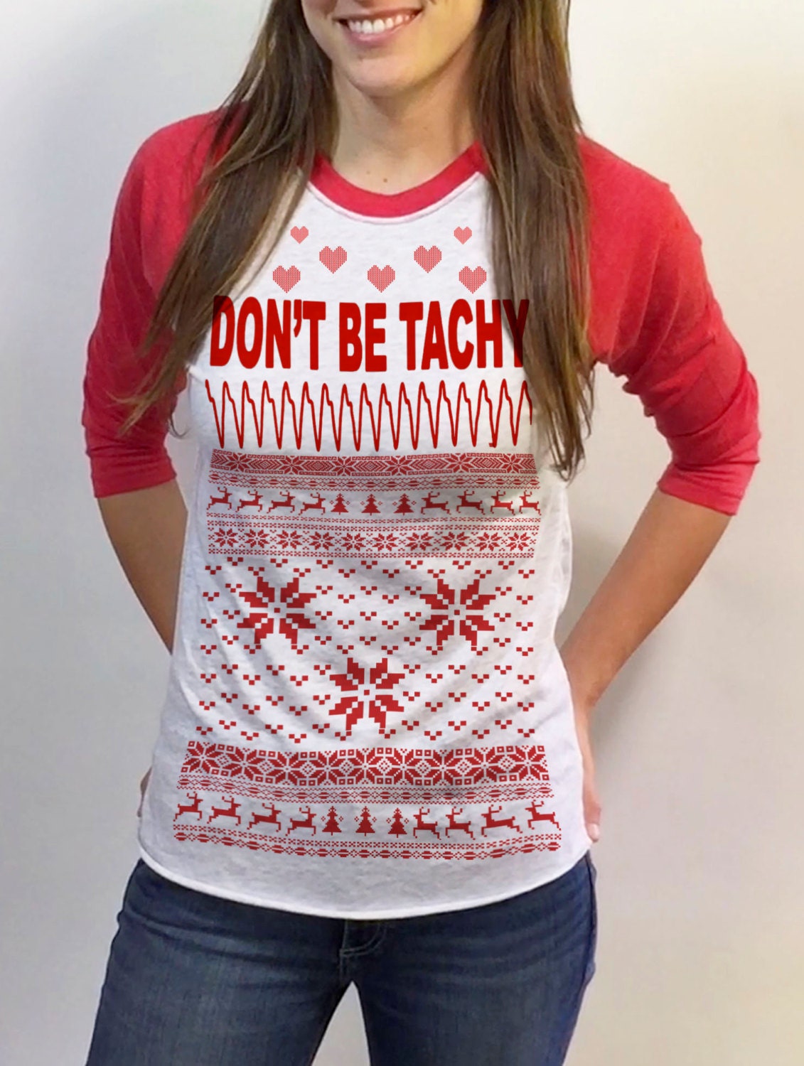 Dont Be Tachy Nursing Christmas Sweater Design 34