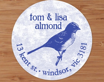 Little Blue Birdie - Address Labels or Stickers