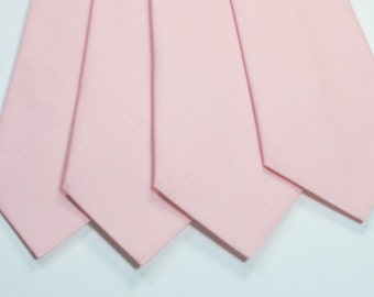 Blush Neckties Blush Wedding Neckties Mens Neckties Weddings Light Pink Neckties