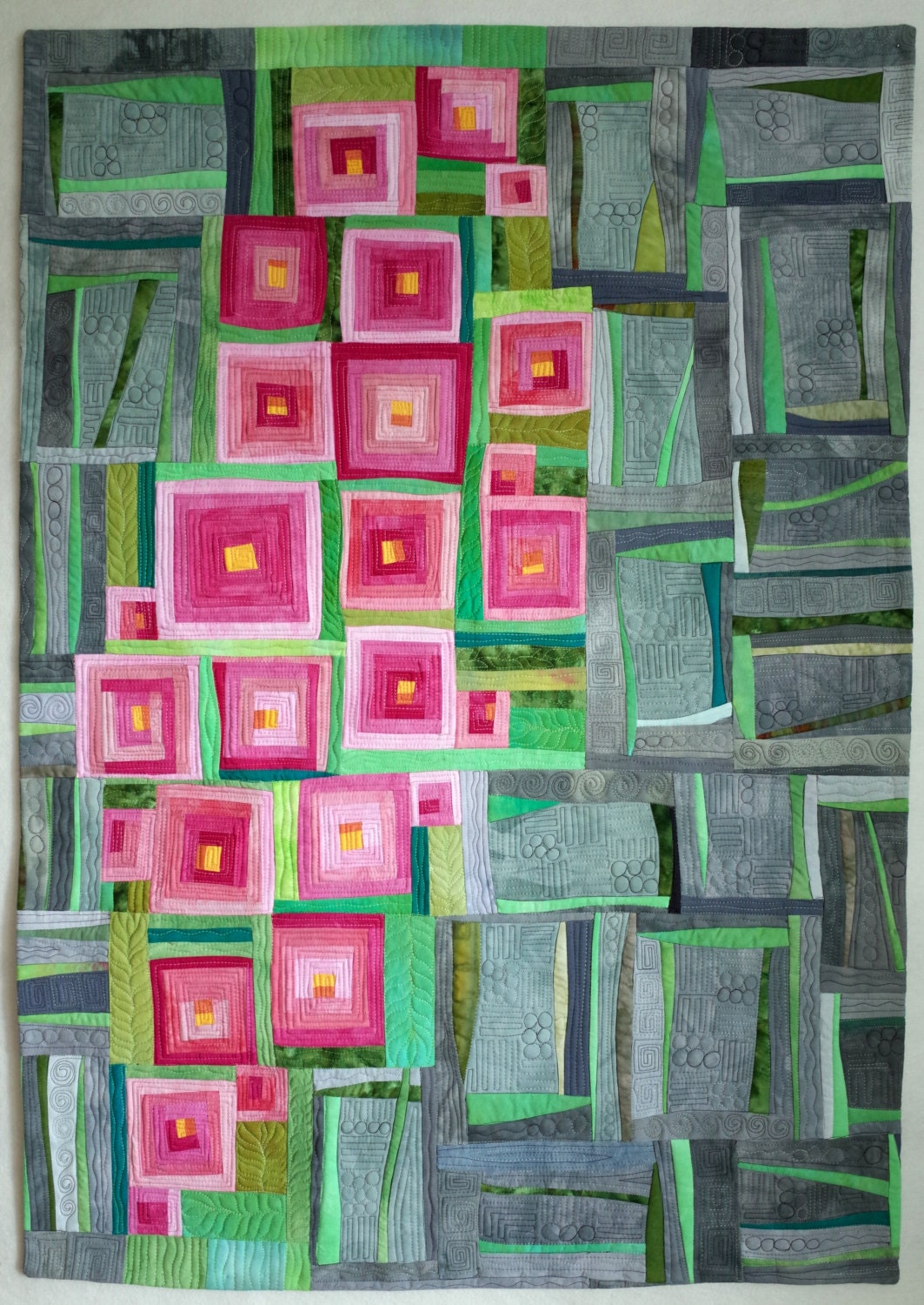 Art quilt abstract quilt contemporrary quilt wall hanging