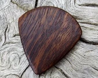 Wood Guitar Pick - Mini Size - Premium Quality - Handmade With Caribbean Rosewood - Much Smaller than my standard size guitar picks