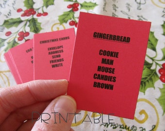 Printable- PDF- Christmas Taboo- Fun Party Game for kids, teens, and adults- family friendly